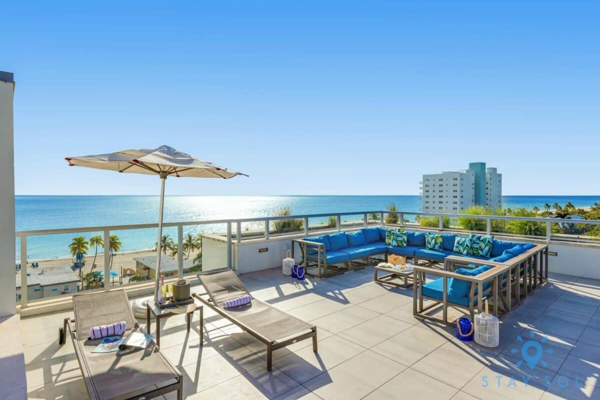 Rooftop Pool & Hot Tub - Gym - Hollywood Beach Eksteriør billede
