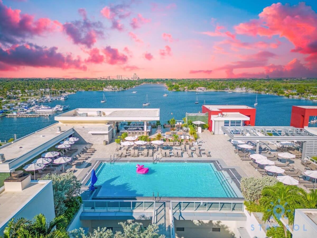 Rooftop Pool & Hot Tub - Gym - Hollywood Beach Eksteriør billede