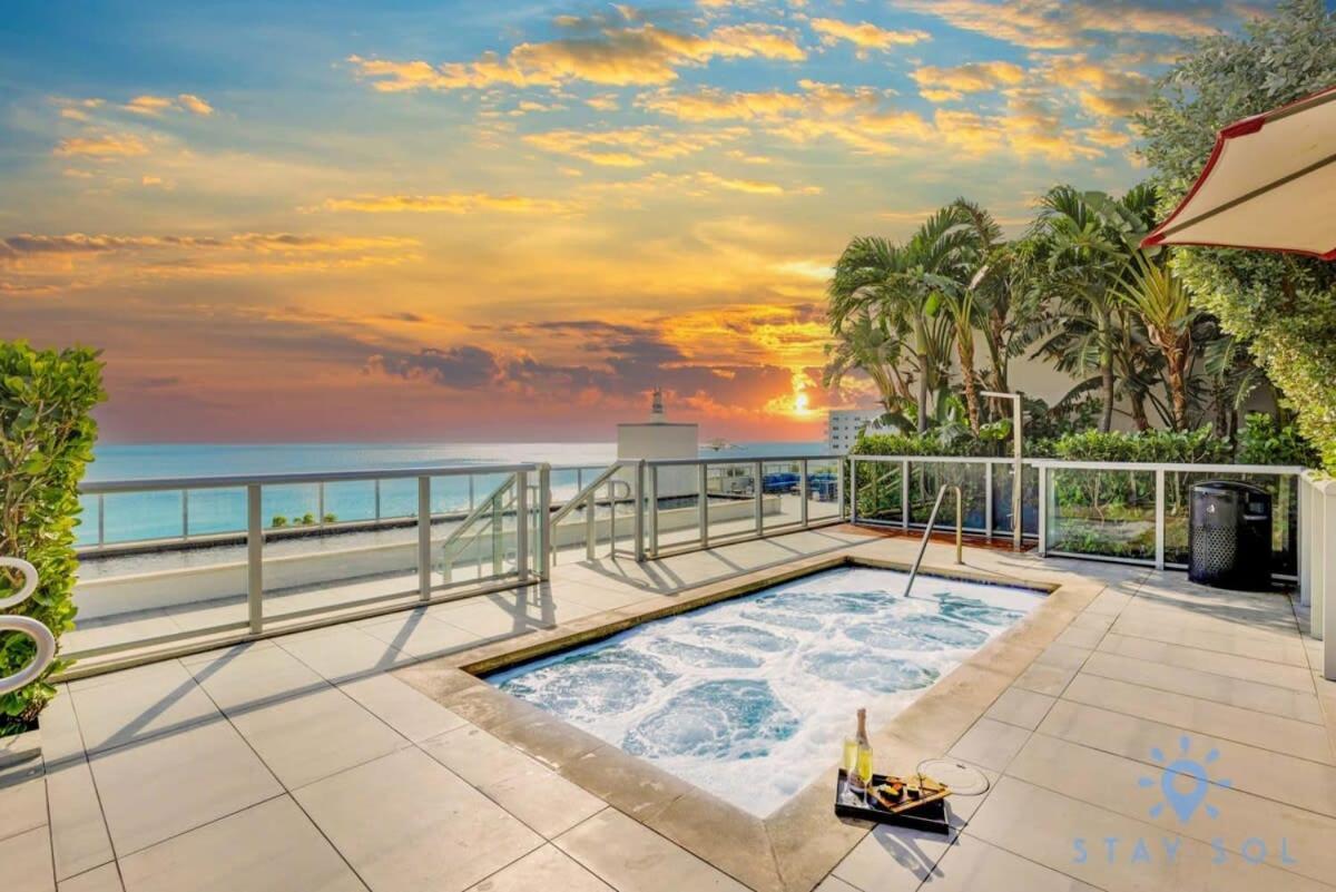 Rooftop Pool & Hot Tub - Gym - Hollywood Beach Eksteriør billede