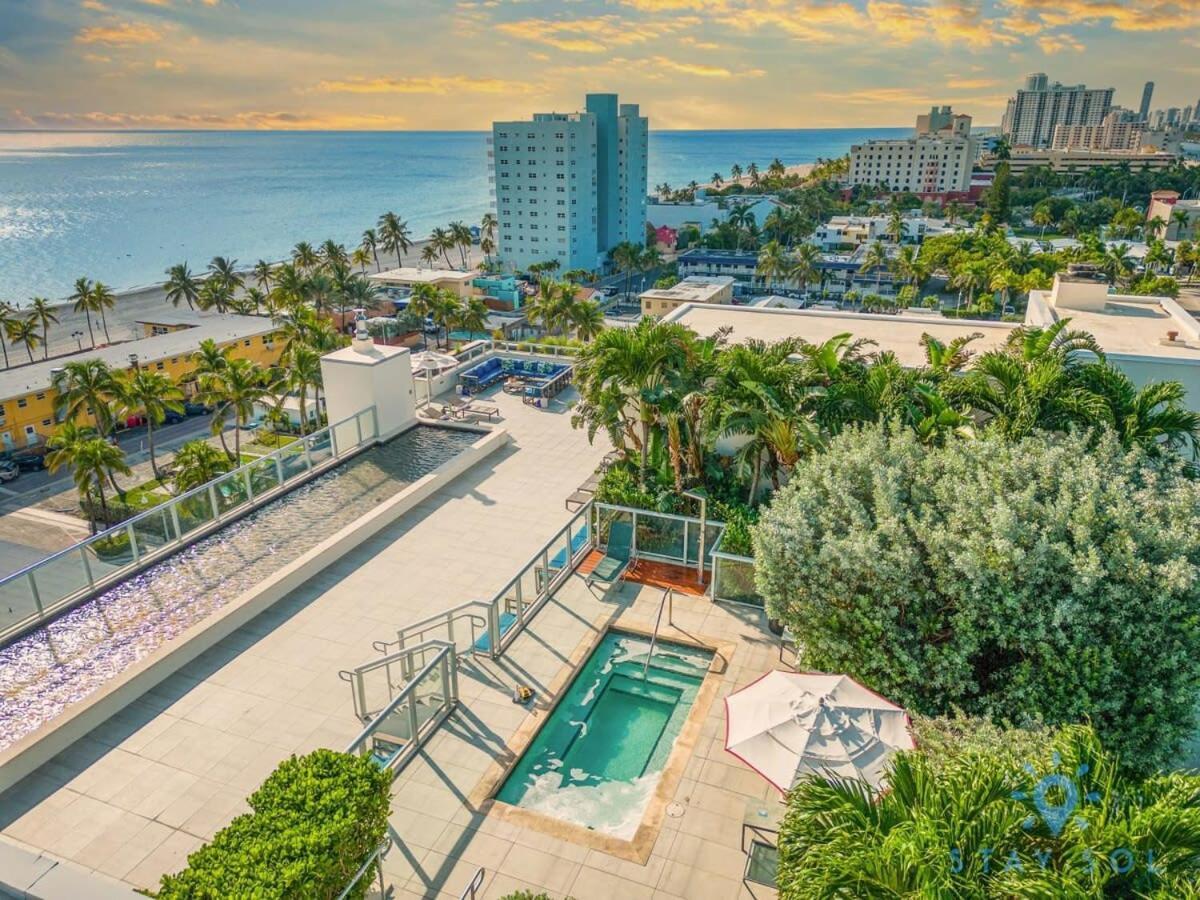 Rooftop Pool & Hot Tub - Gym - Hollywood Beach Eksteriør billede